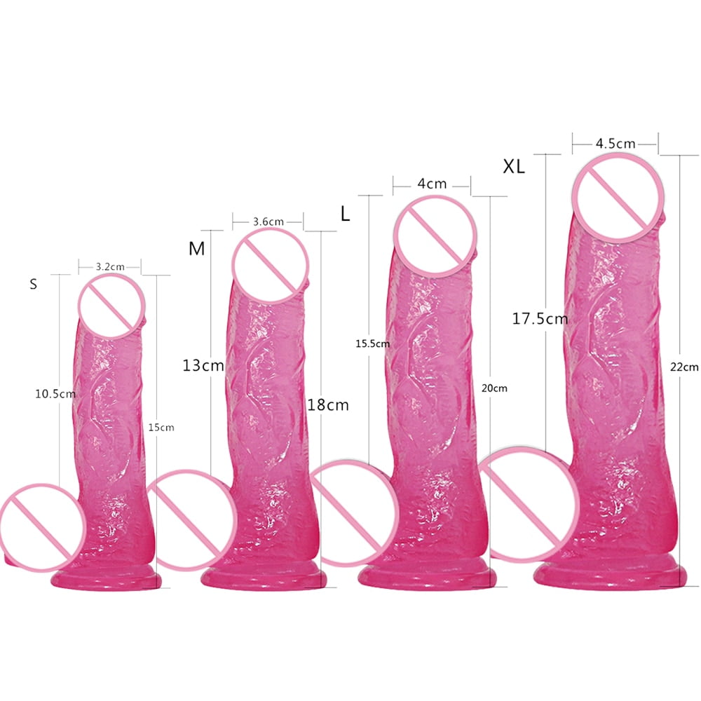 VETIRY G-spot Dildo Simulation Penis Crystal Transparent Huge Penis Not Vibrator Penis Sucker Anal Toys For Woman Sex Toy - Image 6