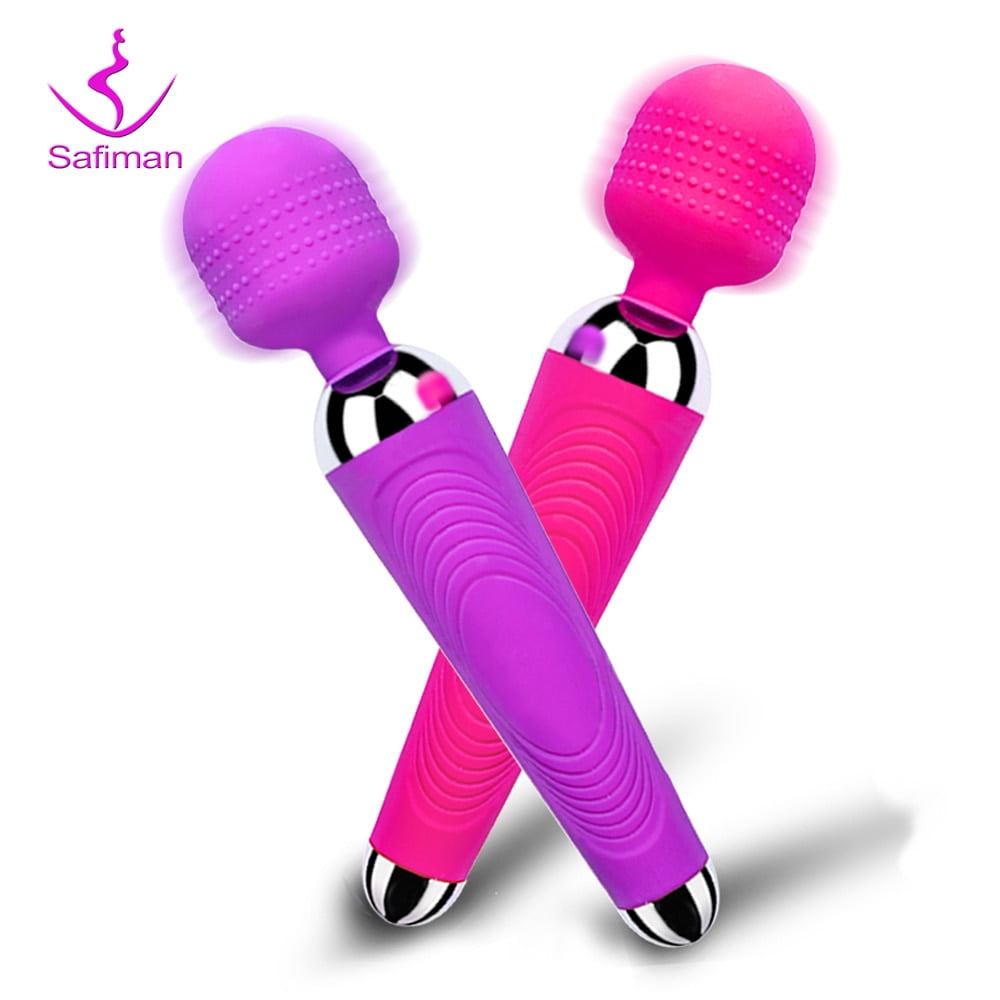 Wireless Dildos AV Vibrator Magic Wand for Women Clitoris Stimulator USB Rechargeable Massager Sex Toys for Muscle Adults