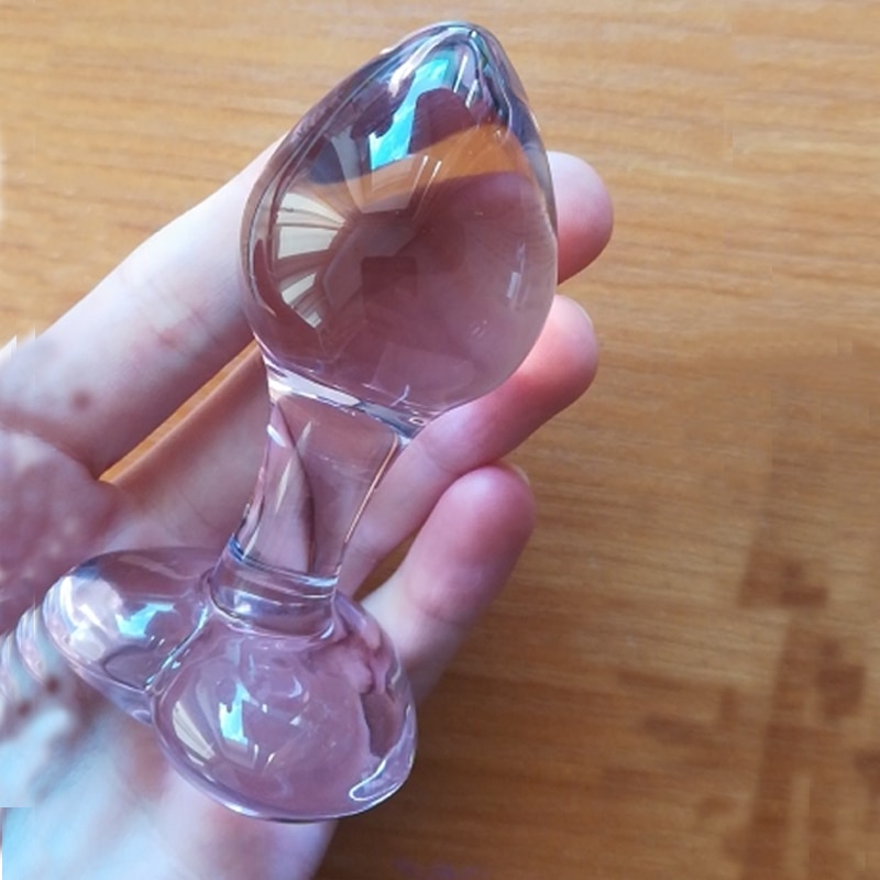 Heart Crystal Glass Anal Plug Masturbation Sex Toys for Men Women Butt Plug Adult Products Pink Prostate Massager Anal Sex Toys - Image 5
