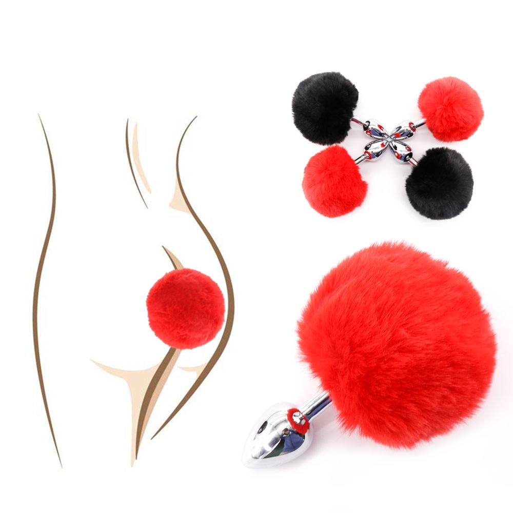 Sexy Anal Plug Bunny Tail Stainless Steel Butt Plugs Sex Products For Women Erotic Plug Sex Toys Anal Toys For Couple cosplay - Image 2
