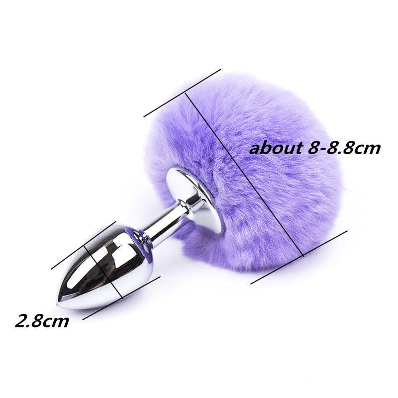 Sexy Anal Plug Bunny Tail Stainless Steel Butt Plugs Sex Products For Women Erotic Plug Sex Toys Anal Toys For Couple cosplay - Image 3