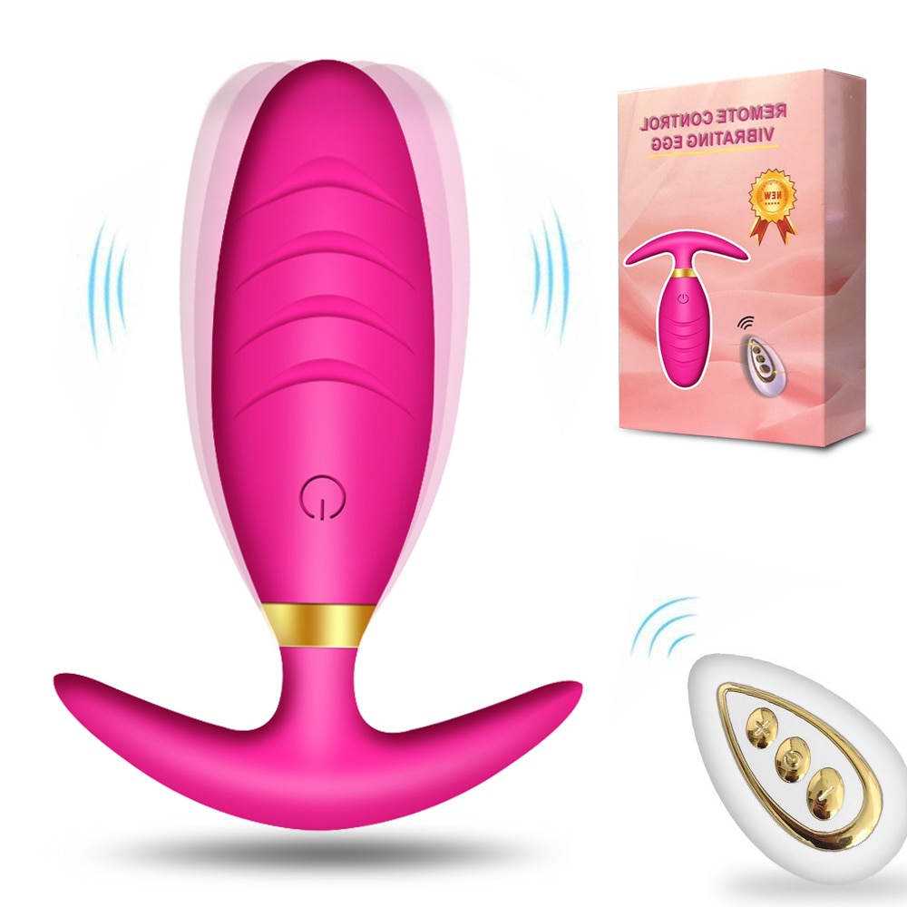 Wearable Anal Butt Plug Vibrator For Women Men Remote Control Anal Plug Intimate Goods Prostate Massager Sex Toys For Adults Gay